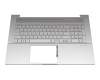 4600MK0Z0001 teclado incl. topcase original HP DE (alemán) plateado/plateado con retroiluminacion