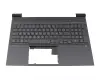 46G3MTA0AKB teclado incl. topcase original HP FR (francés) plateado/negro con retroiluminacion
