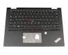 46K0G1CS017300 teclado incl. topcase original Lenovo DE (alemán) negro/negro con retroiluminacion y mouse stick
