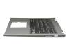 46M.07RCS.0013 teclado incl. topcase original Dell DE (alemán) negro/plateado con retroiluminacion