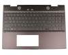 46M.0EDCS.0044 teclado incl. topcase original HP DE (alemán) negro/negro con retroiluminacion