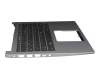46M0E7CS004 teclado incl. topcase original Acer DE (alemán) negro/plateado con retroiluminacion