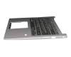 46M0E7CSC07393 teclado incl. topcase original Acer DE (alemán) negro/plateado con retroiluminacion