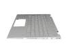 46M0E8CS0185 teclado incl. topcase original HP DE (alemán) plateado/plateado con retroiluminacion