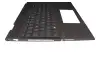 4900GB07.0S0G teclado incl. topcase original HP DE (alemán) gris/antracita con retroiluminacion
