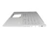 4HXKUKSJN00 teclado incl. topcase original Asus DE (alemán) plateado/plateado