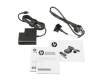Cargador USB-C 65 vatios con EU-enchufe original para la série HP EliteBook x360 1030 G2