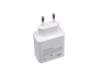 Cargador USB-C 65 vatios EU wallplug blanca original para Samsung Galaxy Book Pro Evo 15 (NP950XDB)