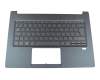 5AD1586600 teclado incl. topcase original Acer DE (alemán) antracita/antracita con retroiluminacion