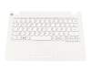 5CB0K38956 teclado incl. topcase original Lenovo DE (alemán) blanco/blanco