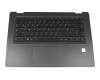 5CB0M32849 teclado incl. topcase original Lenovo DE (alemán) negro/negro con retroiluminacion con hueco para lector de huellas dactilares