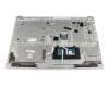 5CB0N86629 teclado incl. topcase original Lenovo FR (francés) gris/plateado con retroiluminacion