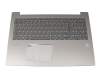 5CB0N98666 teclado incl. topcase original Lenovo DE (alemán) gris/plateado con retroiluminacion