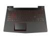 5CB0P24361 teclado incl. topcase original Lenovo DE (alemán) negro/negro con retroiluminacion