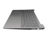 5CB0R07371 teclado incl. topcase original Lenovo FR (francés) gris/plateado