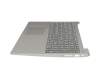 5CB0R07388 teclado incl. topcase original Lenovo DE (alemán) gris/plateado