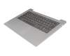 5CB0R07538 teclado incl. topcase original Lenovo DE (alemán) gris/plateado con retroiluminacion