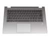 5CB0R08636 teclado incl. topcase original Lenovo SP (español) gris/plateado con retroiluminacion