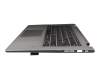 5CB0R08636 teclado incl. topcase original Lenovo SP (español) gris/plateado con retroiluminacion