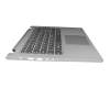 5CB0R08780 teclado incl. topcase original Lenovo CH (suiza) gris/plateado con retroiluminacion