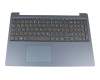 5CB0R16738 teclado incl. topcase original Lenovo DE (alemán) gris/azul