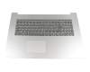 5CB0R20191 teclado incl. topcase original Lenovo DE (alemán) gris/plateado