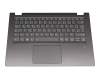 5CB0R47328 teclado incl. topcase original Lenovo DE (alemán) gris/canaso con retroiluminacion