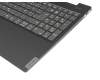 5CB0S18741 teclado incl. topcase original Lenovo DE (alemán) gris oscuro/negro con retroiluminacion