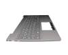 5CB0U42543 teclado incl. topcase original Lenovo DE (alemán) gris/canaso con retroiluminacion