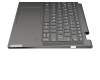 5CB0U43939 teclado incl. topcase original Lenovo DE (alemán) gris/canaso con retroiluminacion