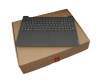 5CB0W44082 teclado incl. topcase original Lenovo DE (alemán) gris/canaso