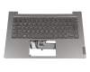 5CB0W44384 teclado incl. topcase original Lenovo DE (alemán) gris/canaso con retroiluminacion