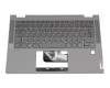 5CB0Y85377 teclado incl. topcase original Lenovo DE (alemán) gris oscuro/canaso con retroiluminacion