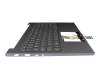 5CB0Z28179 teclado incl. topcase original Lenovo US (Inglés) gris/canaso con retroiluminacion