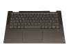 5CB1A08859 teclado incl. topcase original Lenovo DE (alemán) gris/verde oscuro con retroiluminacion