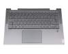 5CB1A14282 teclado incl. topcase original Lenovo DE (alemán) gris/canaso con retroiluminacion