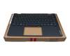 5CB1B22418 teclado incl. topcase original Lenovo DE (alemán) azul/azul con retroiluminacion (Abyss Blue)