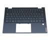 5CB1B22418 teclado incl. topcase original Lenovo DE (alemán) azul/azul con retroiluminacion (Abyss Blue)