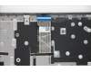 Lenovo 5CB1B64661 C-Cover with keyboard, Belgian, Arctic Grey, Backlight, Fingerprint