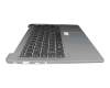 5CB1C04869 teclado incl. topcase original Lenovo DE (alemán) gris/plateado con retroiluminacion