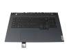 5CB1C19229 teclado incl. topcase original Lenovo US (Inglés) negro/azul con retroiluminacion