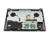 5CB1C75007 teclado incl. topcase original Lenovo DE (alemán) antracita/antracita con retroiluminacion (DC/In: USB-C)