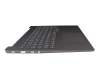 5CB1C75007 teclado incl. topcase original Lenovo DE (alemán) antracita/antracita con retroiluminacion (DC/In: USB-C)