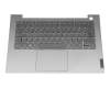 5CB1C89916 teclado incl. topcase original Lenovo DE (alemán) gris oscuro/canaso con retroiluminacion