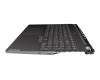 5CB1D05127 teclado incl. topcase original Lenovo DE (alemán) gris/canaso con retroiluminacion