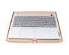 5CB1H88688 teclado incl. topcase original Lenovo DE (alemán) gris/canaso con retroiluminacion