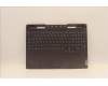 Lenovo 5CB1J04387 C-Cover with keyboard,German,Storm Grey,White Backlight