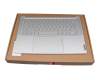5CB1J30305 teclado incl. topcase original Lenovo DE (alemán) gris/canaso con retroiluminacion