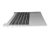 5CB1L10854 teclado incl. topcase original Lenovo DE (alemán) negro/plateado con retroiluminacion