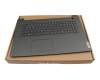5CB1L74842 teclado incl. topcase original Lenovo DE (alemán) gris/plateado